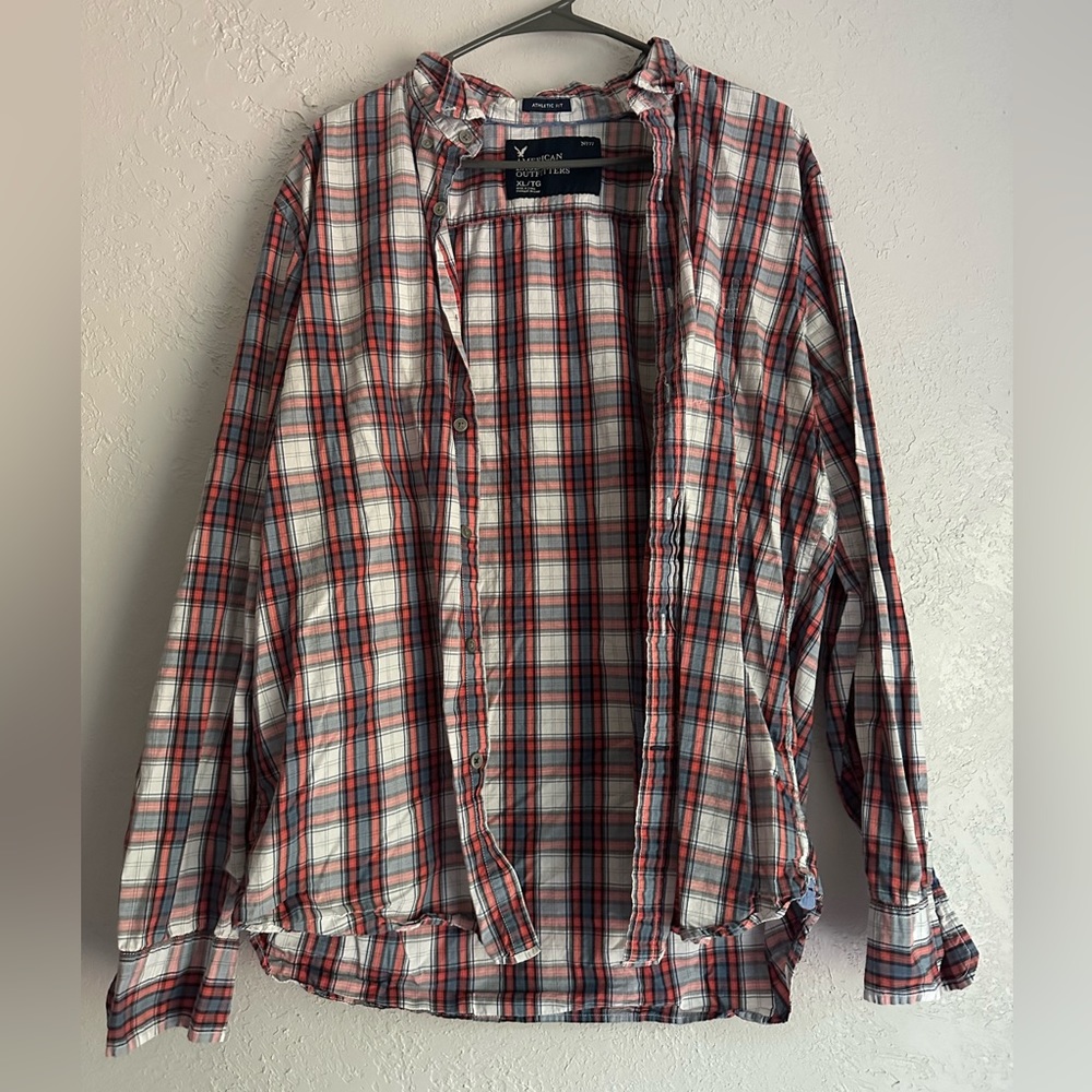 Men’s XL American Eagle Button Up Long Sleeve